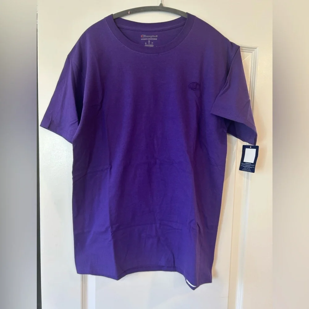 NWT Champion Men’s Classic Tee, Embroidered C Logo - Picture 1 of 7